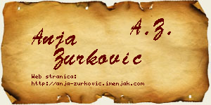 Anja Zurković vizit kartica